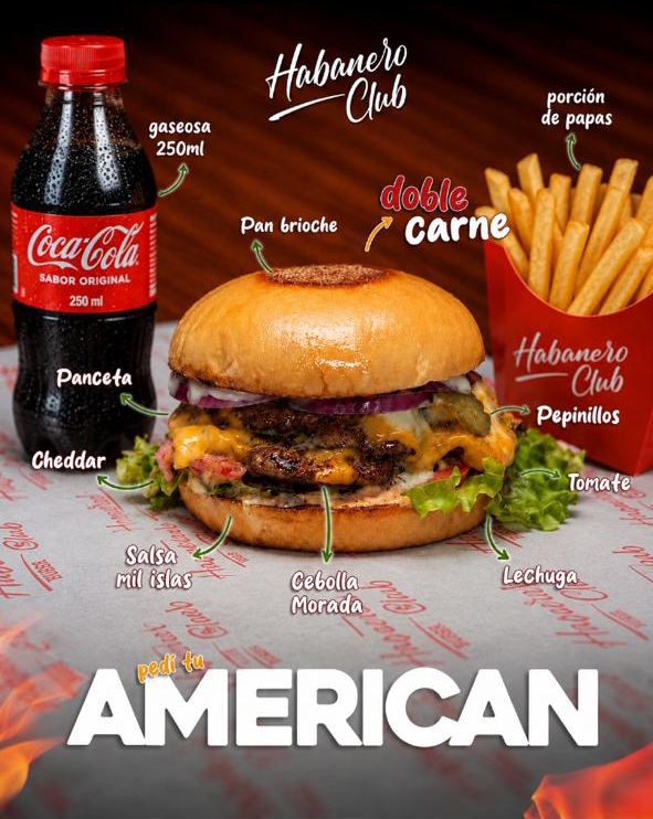Combo American + Papas