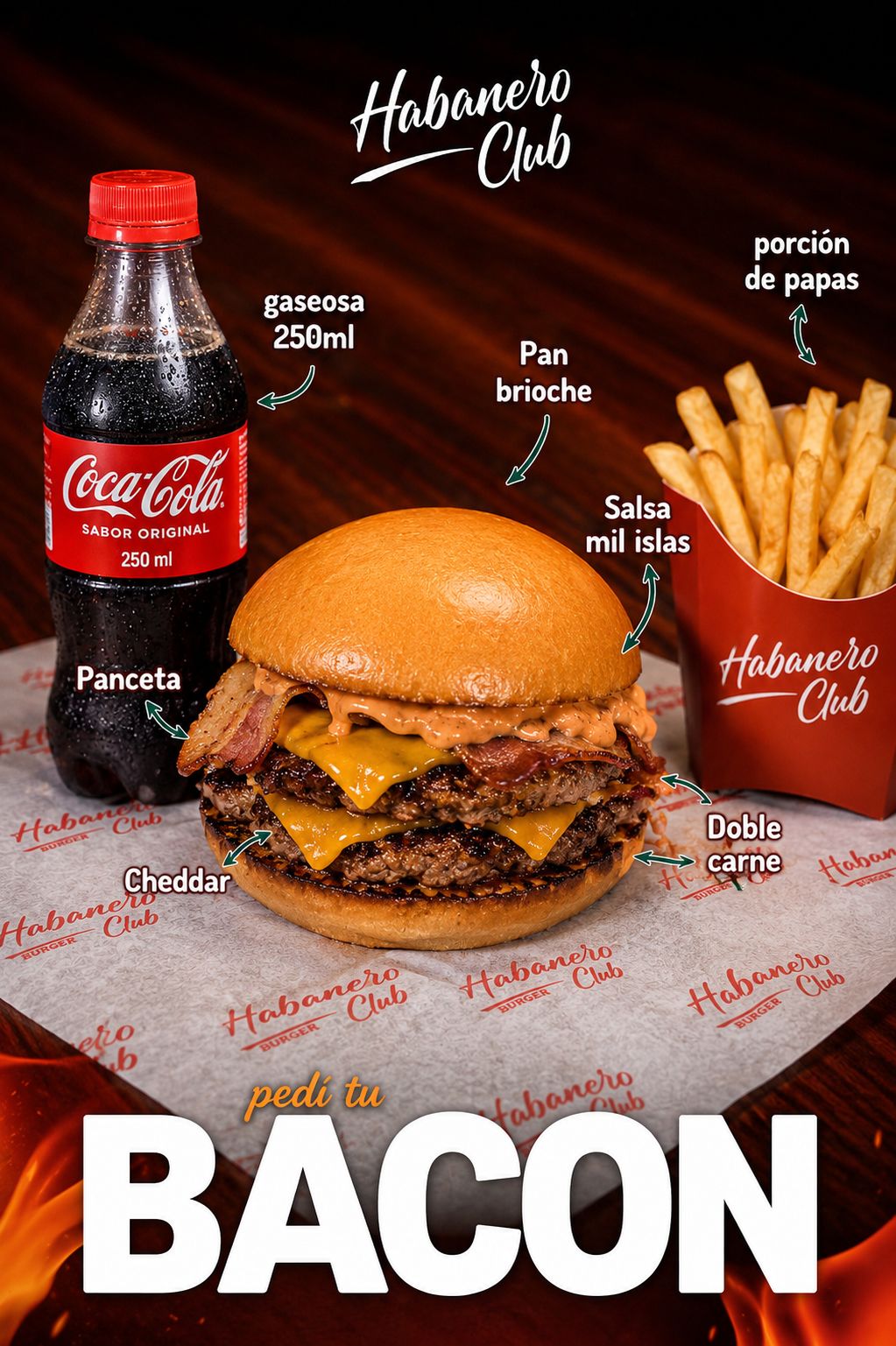 Combo Bacon + Papas