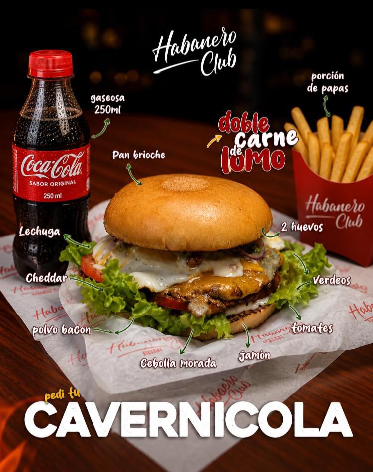 Combo Cavernícola + Papas