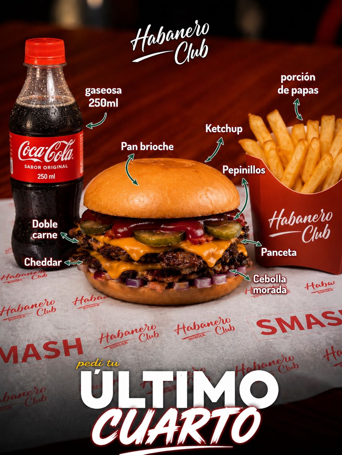 Combo Último Cuarto + Papas